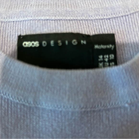 ASOS Lavender Ribbed Midi Dress - Picture 4 of 4